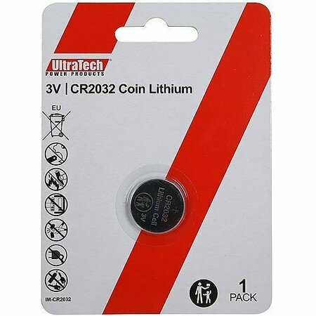 ULTRATECH CR2032 3V LITHIUM BATTERY IM-CR2032